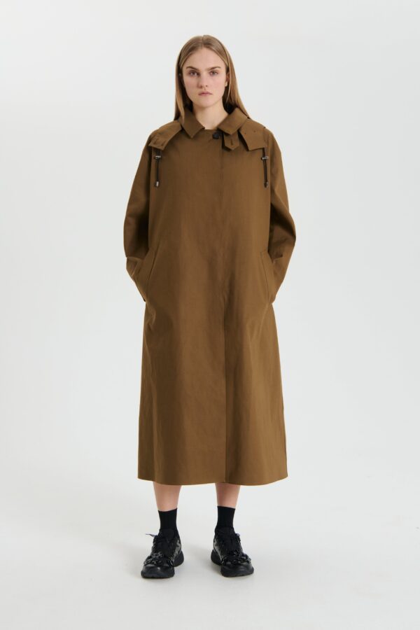 Thalassa Cotton Coat Brown