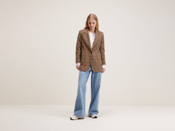 Liorit Straight Blazer Check