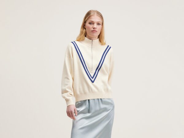 Cadenza Sweater Pearl/Pale Blue