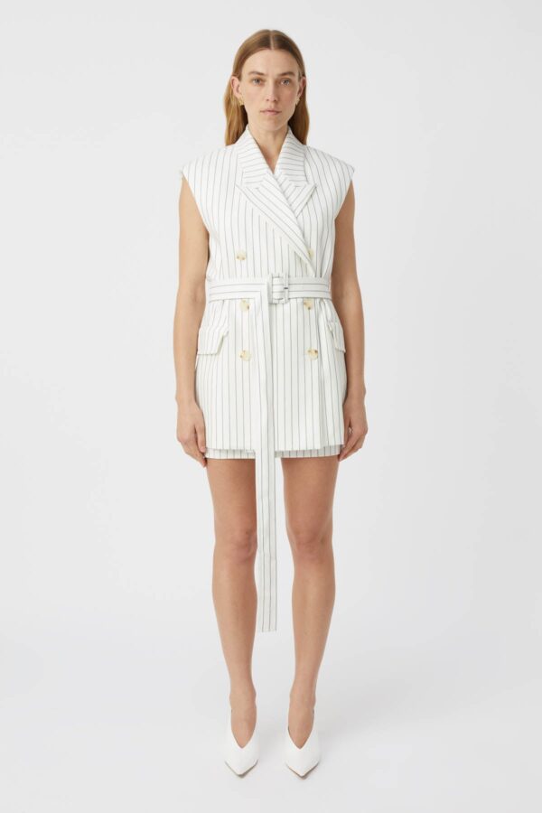 Mya Blazer Vest Stripe