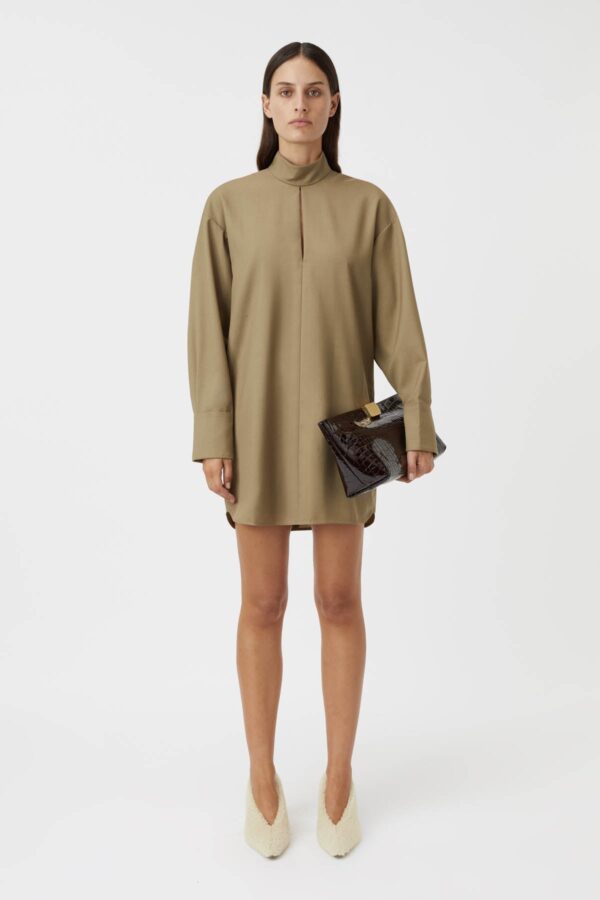 Augustina Mini Dress Khaki