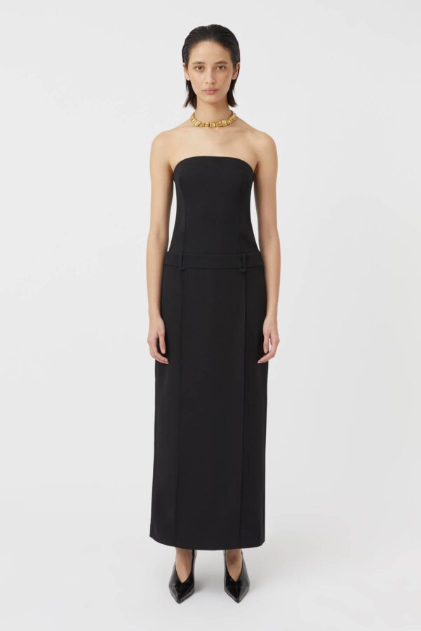 Triomphe Maxi Dress Black