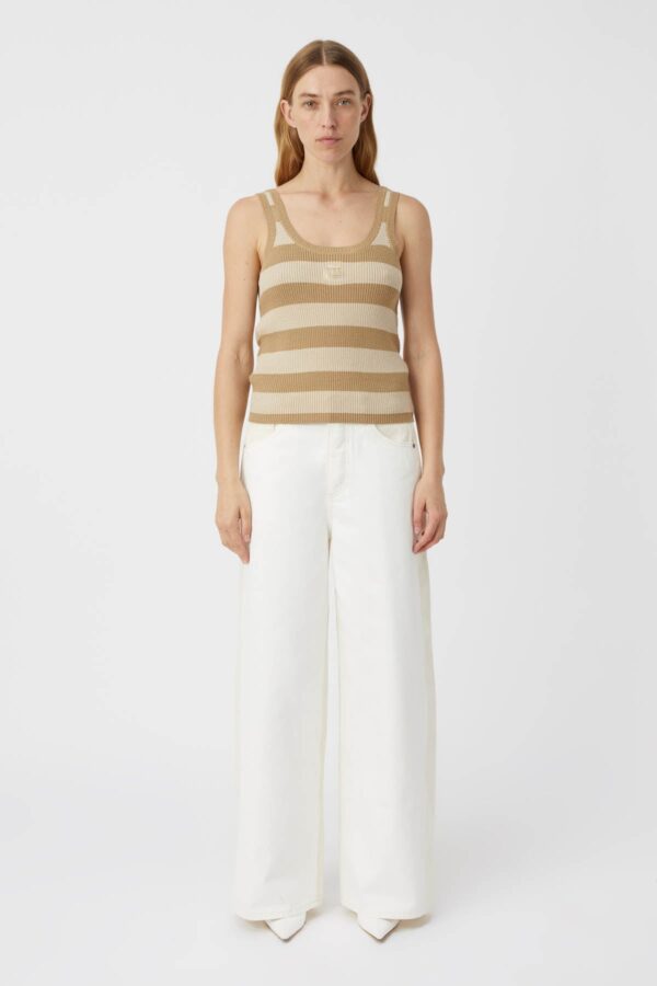 Iliana Knit Tank Cream