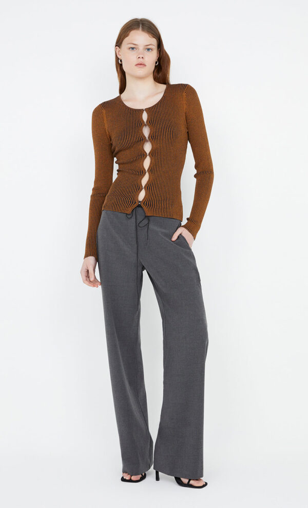 Isabeau Knit Cardigan Rust