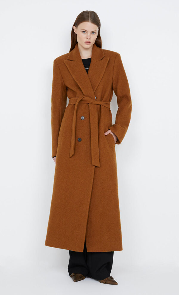 Damaris Belted Coat Toffee